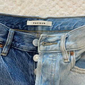 Two tone pac sun jeans. Never worn. Not rips or tears. Straight leg high rise